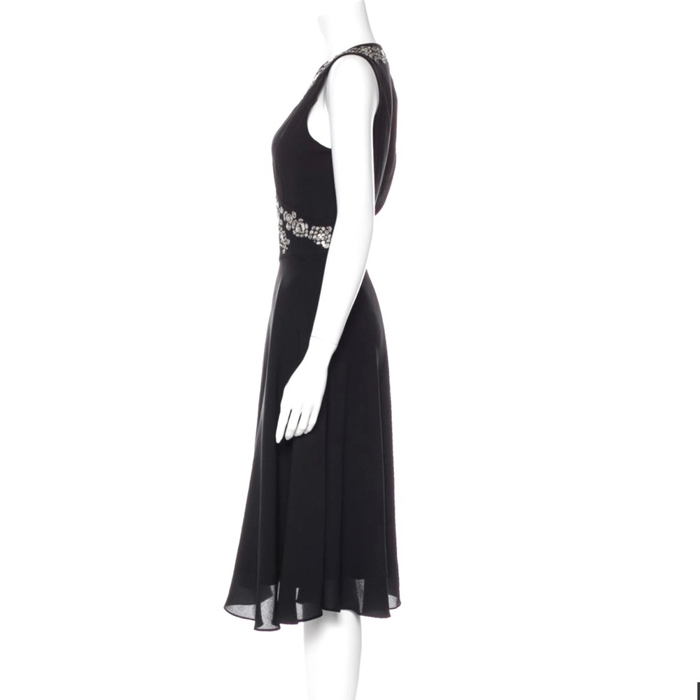 Temperley London Black Silk Midi Dress - Picture 2 of 5